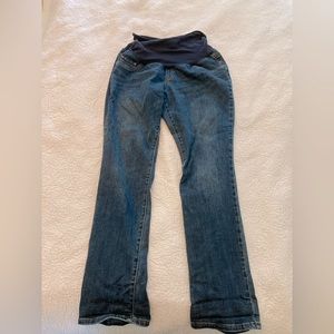 Motherhood Maternity’s Indigo Blue straight leg maternity jeans - size XL